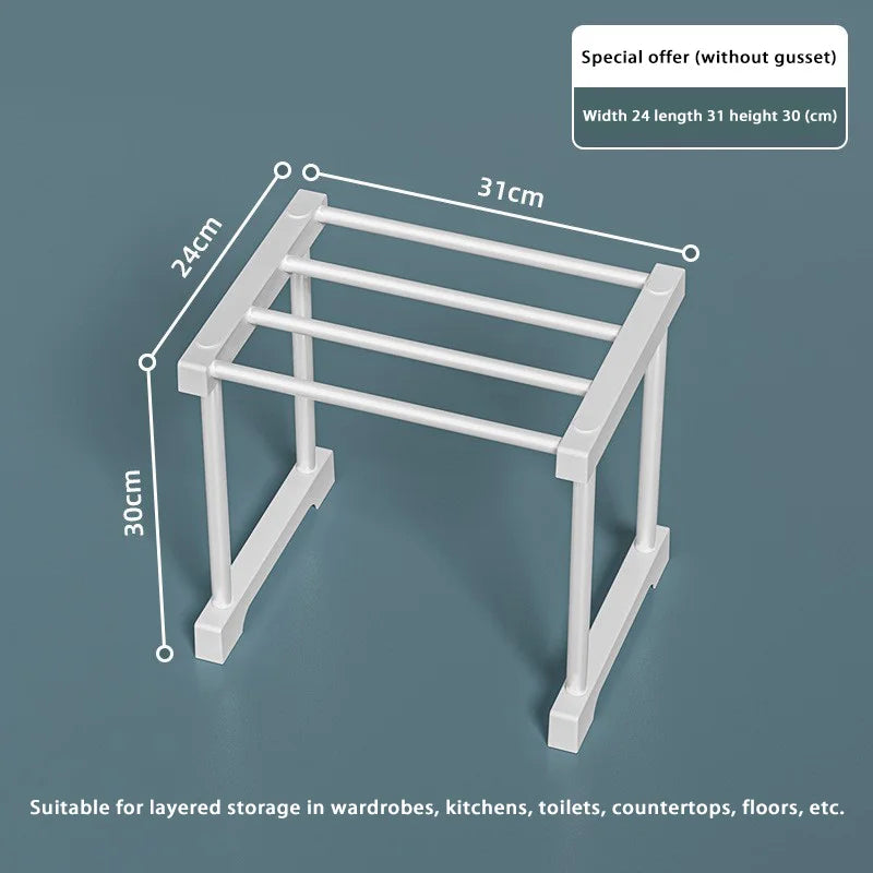 Stackable Wardrobe Layered Telescopic Racks Neat Kitchen Storage Divider Dorm Organizer Shelf Clothes Storage Partitions Rack
