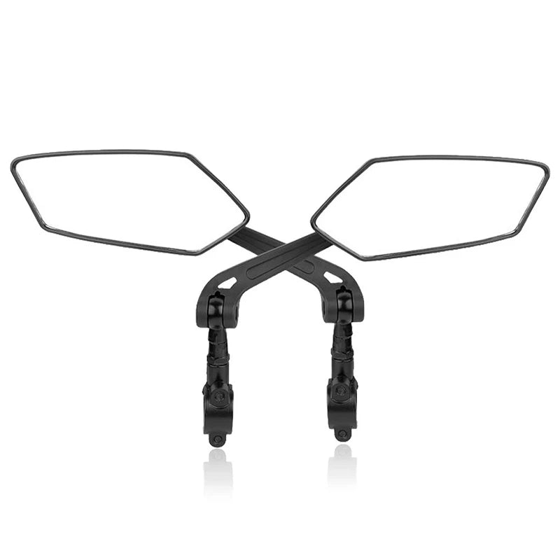 Mountain Bike Rearview Mirror Electric Bike Flat Mirror 360 Degree Adjustable Reflector Reversing Mirror Cycling Accessories