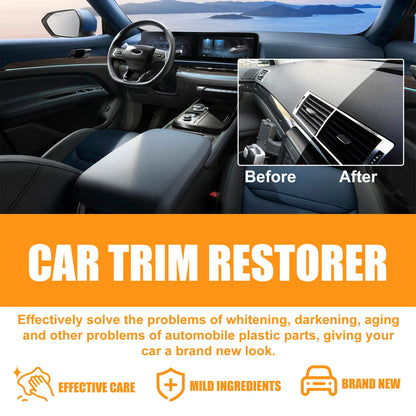 Car Interior Cleaner Multi-Surface Cleaner Spray With Roller Sponge Effective Multipurpose Safe Car Cleaning Supplies Restore