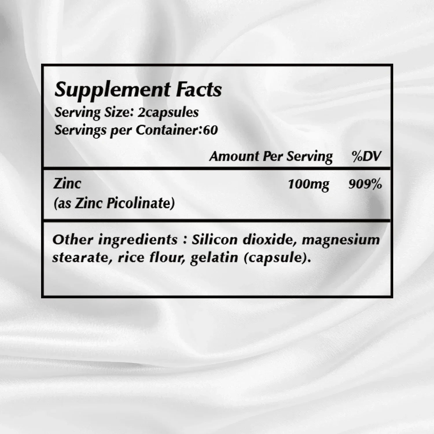 Zinc Picolinate Capsules - Boosts Immune Support, Sleep &amp; Energy
