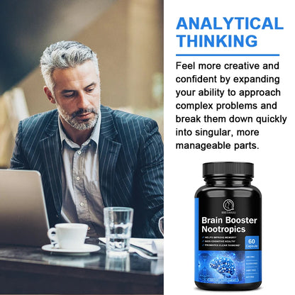 BBEEAAUU 100mg Phosphatidylserine Capsule for Memory and Focus Smarter Brain Health Nootropics Supplement