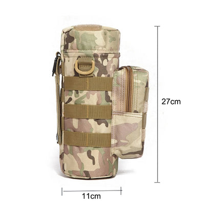 Molle Water Bottle Bag Portable Bottle Pouch Holder Portable Kettle Carrier for Outdoor Camping Hiking Fishing