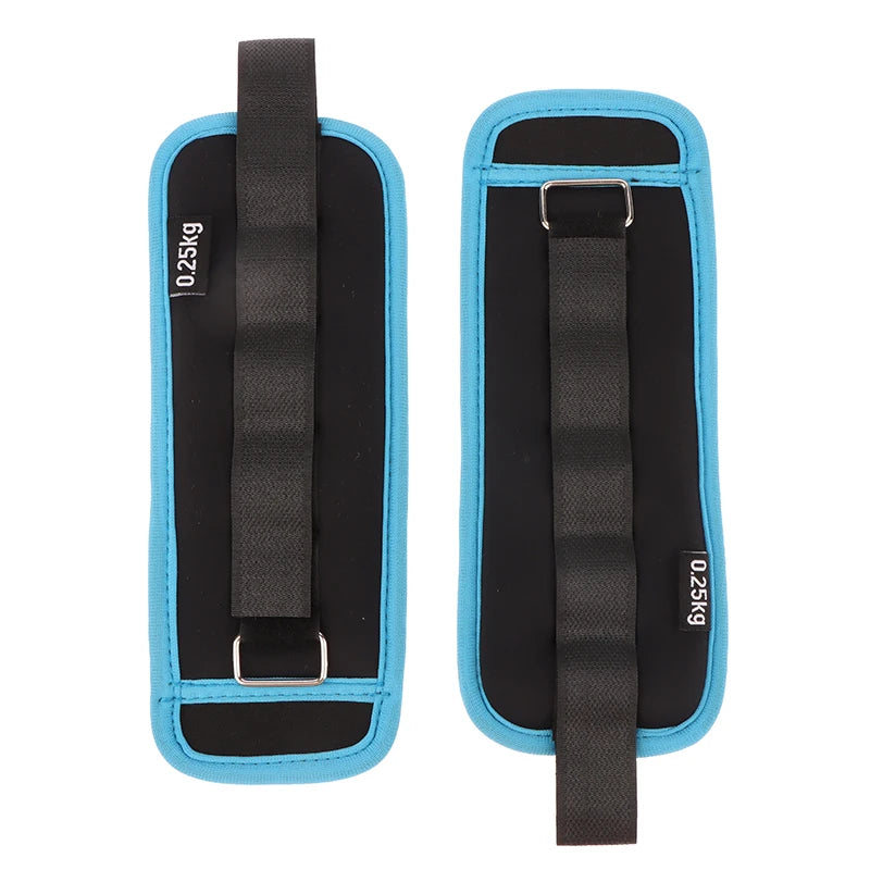 1Pair Adjustable Ankle Weights (0.25kg*2pcs) Neoprene Leg Arm Straps For Fitness Aerobics Physical Therapy For Women Men Kids