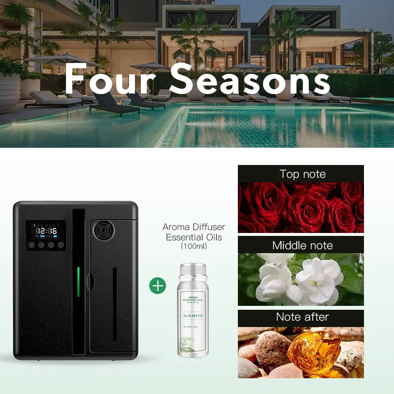 NAMSTE Hotel Professional Aroma Diffuser Electric Aromati Oasis 160ML Essential Oil Capacity Air Freshener Bluetooth Control