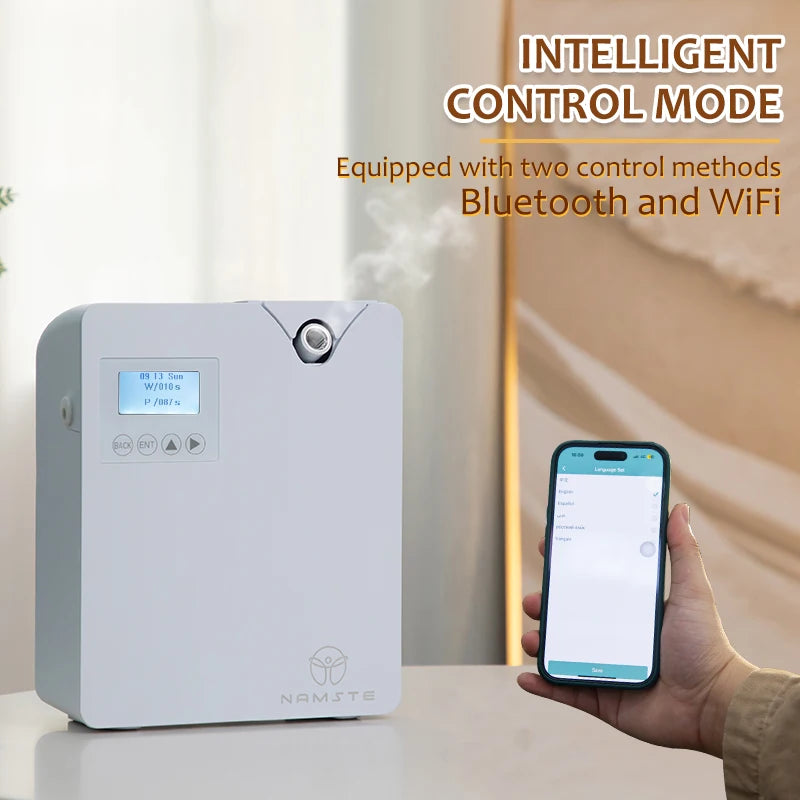 NAMSTE Aroma Diffuser WIFI Electric Aromatic Oasis Bluetooth Room Fragrance  Air Freshener Essential Oils  Purifiers 400m³