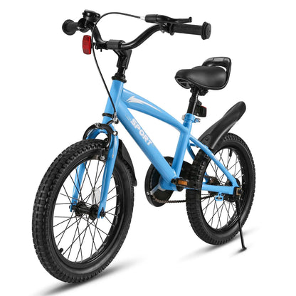 16 Inch Kids Bike with Training Wheels &amp; Kickstand Children