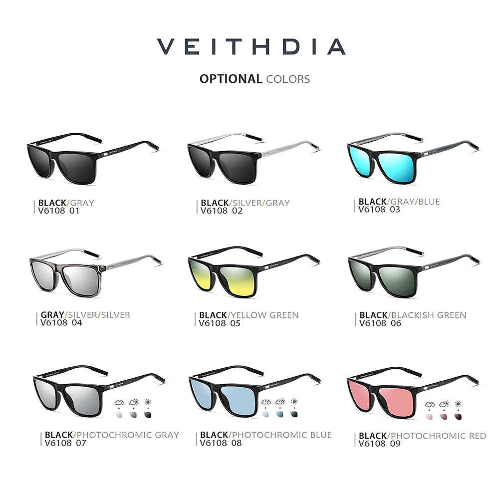 Polarized Sunglasses Men UV400 | Retro Aluminum TR90 Eyewear