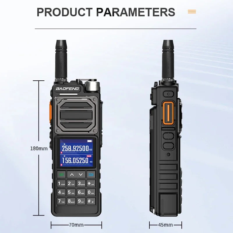 BAOFENG UV-25M Ham Radio High Powerful Tactical Walkie Talkie Full Band 10W Type-C 999CH 2 Way Radio BAOFENG NEW Upgrade UV-25