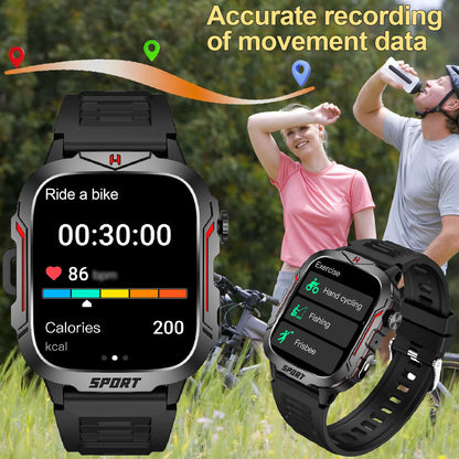 Flashlight Smart Watch for Men/Women, 1.96&