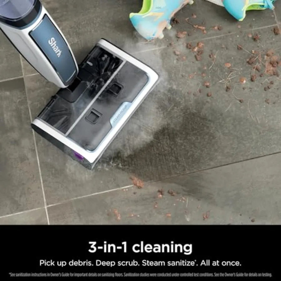 3-in-1 Steam Mop for Hardwood Tile Laminate Floors Lightweight Steam Cleaner with Sealed Design Picks Up Debris Deep Scrubs