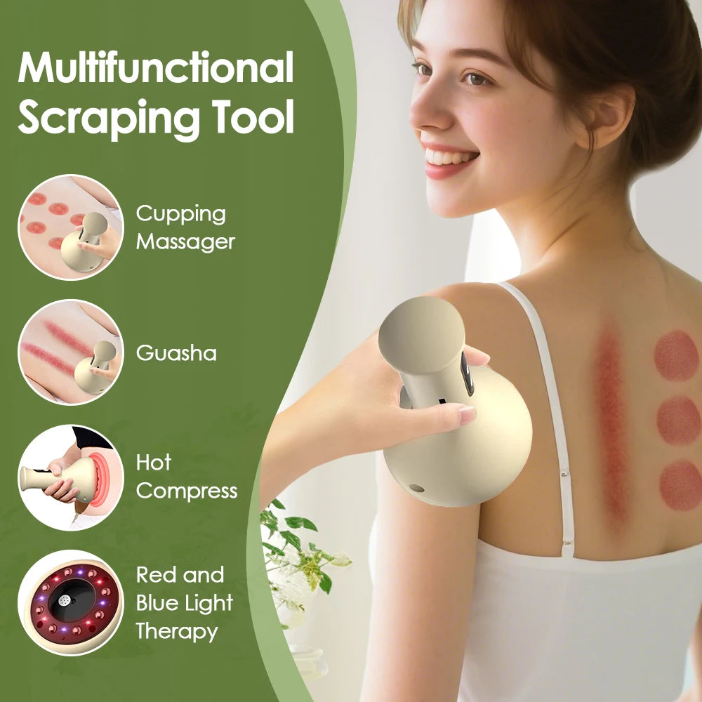 Electric Cupping Machine Scraping Device Electric Meridian Brush Universal Massage Device For The Whole Body Home Massage