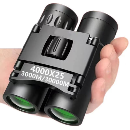4000x25 Binoculars HD Portable Foldable High Quality Suitable for Travel Hiking Bird-watching Concerts
