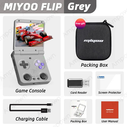 MIYOO FLIP V2 Handheld Game Players 3.5&