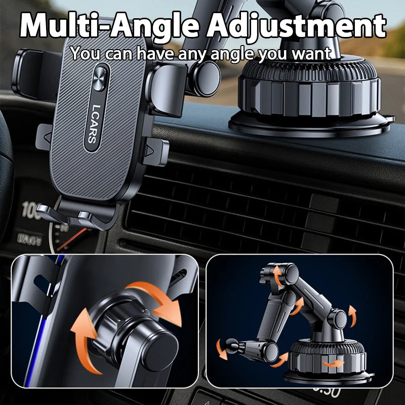 New Car Phone Mount Stable Anti Vibration Suction Cup Stand Rotatable Universal Dashboard Holder for Pickup Truck SUV
