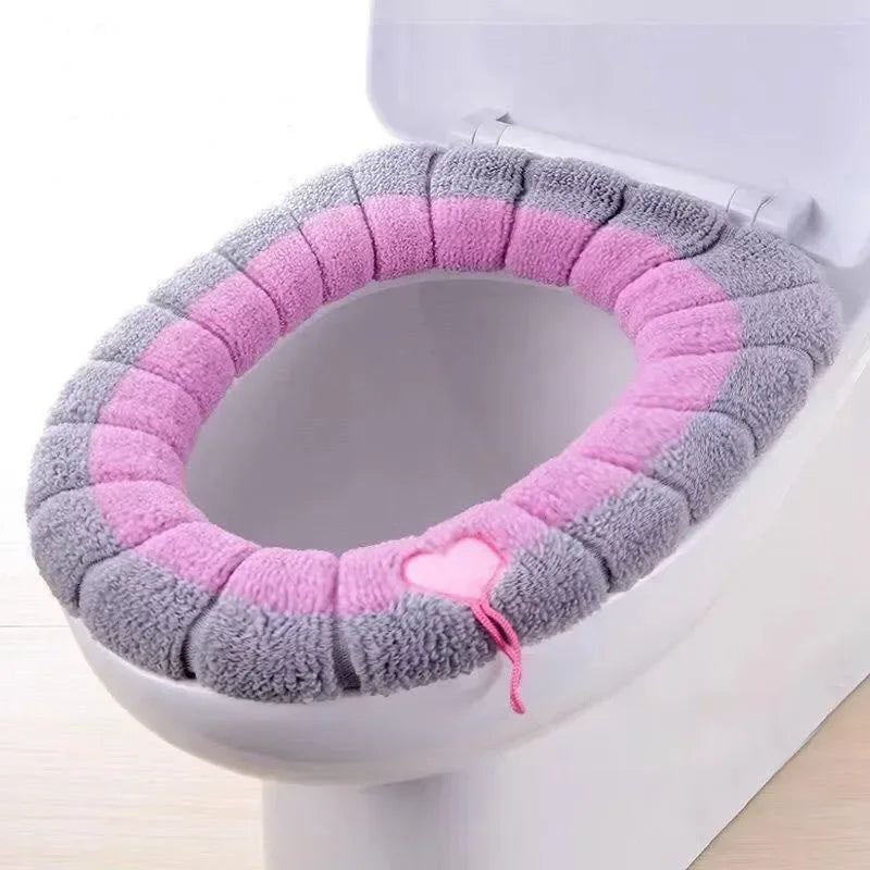Warm Toilet Seat Cover Comfortable Thick Knitted