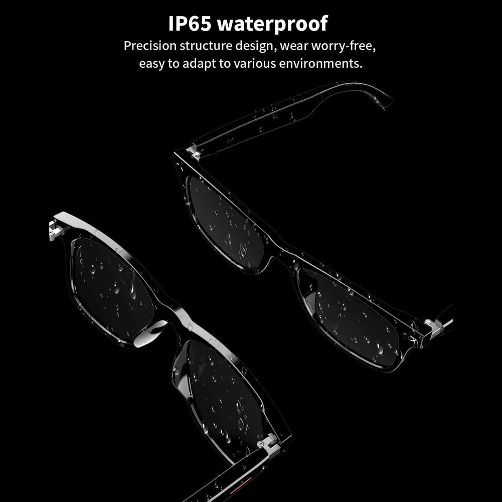 Smart Glasses AI Voice Assistant Camera Glasses Remote Shooting Outdoor Sport Glasses with Camera Open Ear Sound Mic &amp; Speakers