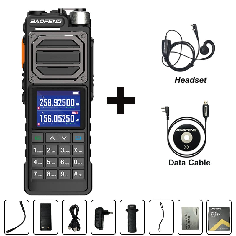 BAOFENG UV-25M Ham Radio High Powerful Tactical Walkie Talkie Full Band 10W Type-C 999CH 2 Way Radio BAOFENG NEW Upgrade UV-25