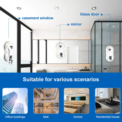 Household window automatic water spray cleaning robot vacuum cleaner remote control electric window wiper household glass wiper