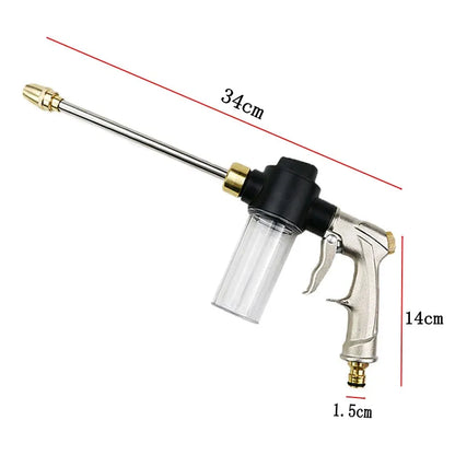 Dropshipping Garden Water Gun Sprinkler Hose Nozzle High Pressure Car Wash Metal Water Spray Guns Watering Irrigation Tools