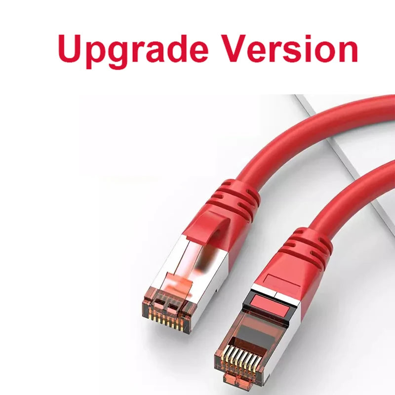 2025 Ethernet Cable Cat6 RJ45 Lan Flat Cable SSTP Network Internet 12m Patch Cord for Computer Router Laptop PC Ethernet