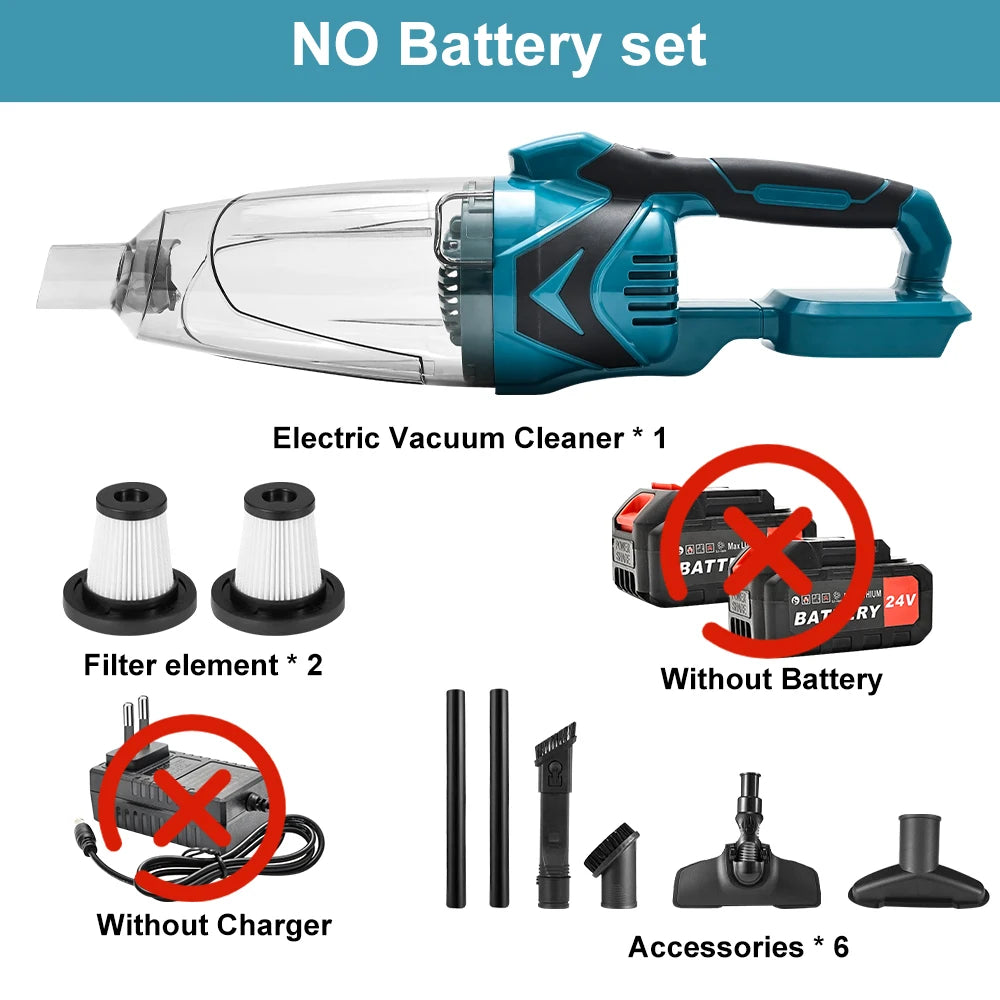 10000PA Electric Vacuum Cleaner Cordless Handheld Portable Wireless High Power Household  Cleaning Tools For Makita 18V Battery