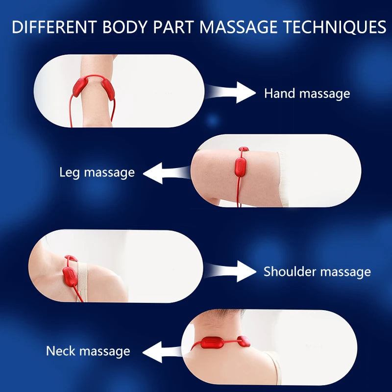 Smart Cervical Massager System - 5 Frequency Modes with Ergonomic Wrap Design for Office &amp; Travel