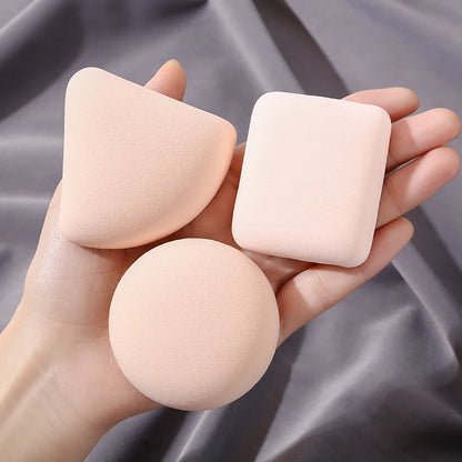 3Pcs Soft Cute Makeup Puff Set Dry Wet Combined Cosmetic Sponge Cushion Puff Foundation Cream Blender Makeup Tools Accessories