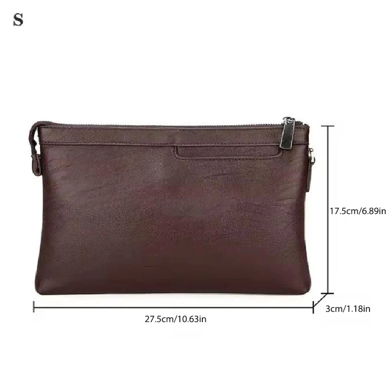 Business Clutch Bag High Quality PU Envelope Bags Fashion Brand Design Handbags Casual Travel Men&