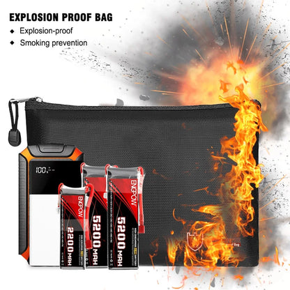Small Organizer Fireproof ID Storage Bag Cash Passport A5 Notebook Jewelry Card Collection Bag Multifunctional Storage Bag