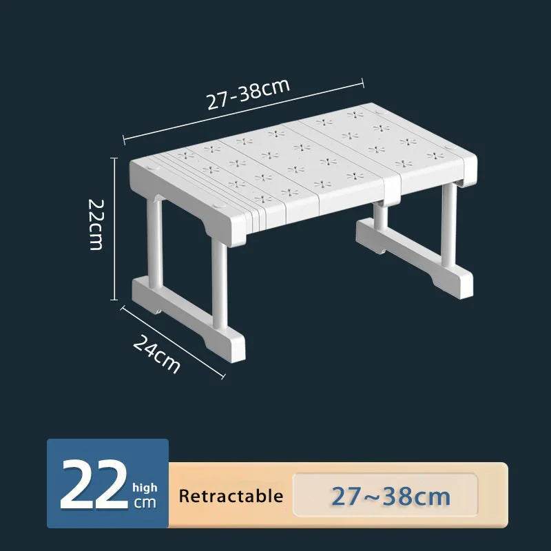 Stackable Wardrobe Layered Telescopic Racks Neat Kitchen Storage Divider Dorm Organizer Shelf Clothes Storage Partitions Rack