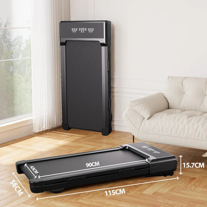 Foldable Treadmill 9% Incline 3.8mph/6kph Walking Pad for Home Treadmills LCD Screen APP Monitoring 3.0HP Motor Exercise Machine