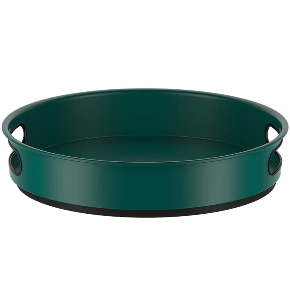 Round Storage Tray Stainless Steel 360° Revolving Turntable Kitchen Organizer Living Room Coffee Table Cosmetic Tray Home Decor