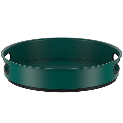 Round Storage Tray Stainless Steel 360° Revolving Turntable Kitchen Organizer Living Room Coffee Table Cosmetic Tray Home Decor