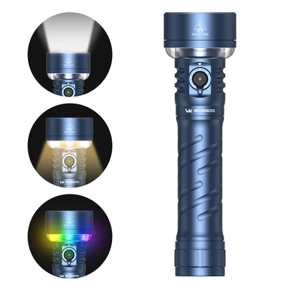 Wurkkos TS27 Ultra-Bright Flashlight 3200 Lumens 845-Meter Beam Distance Camping-Specific Rechargeable Flashlight
