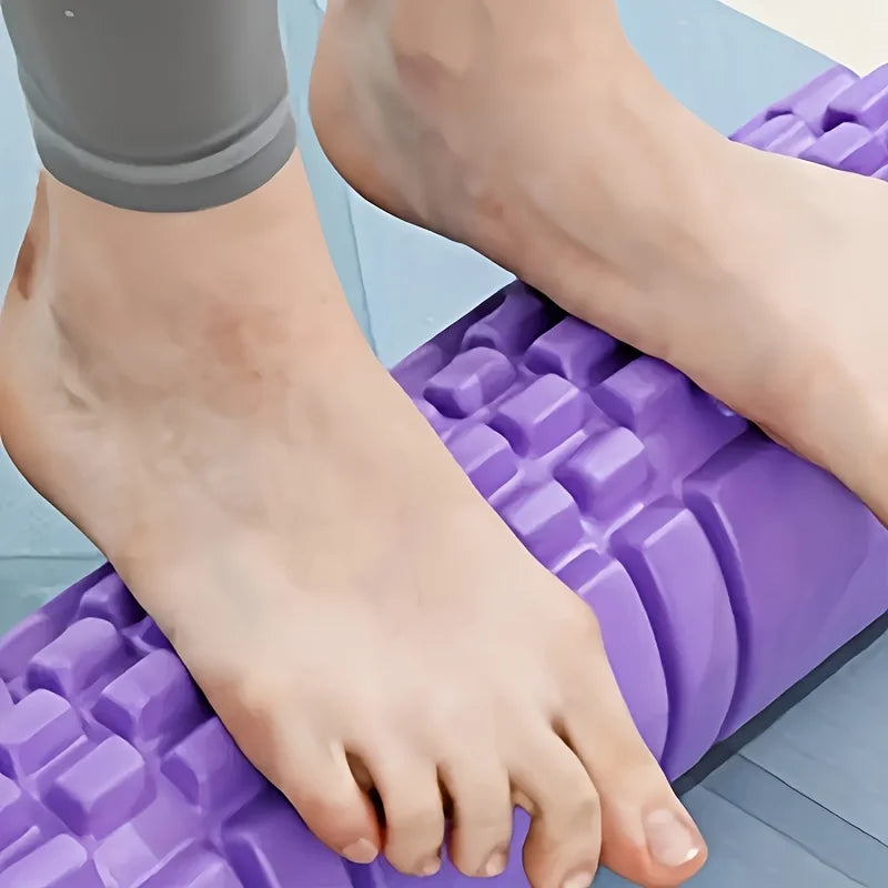 1 Foam Roller Yoga Column Fitness Yoga EVA Foam Roller Yoga Stick Deep Tissue Massage Roller, Suitable for Back and Leg Muscle