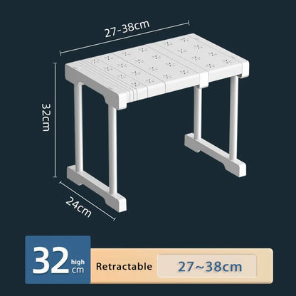 Stackable Wardrobe Layered Telescopic Racks Neat Kitchen Storage Divider Dorm Organizer Shelf Clothes Storage Partitions Rack