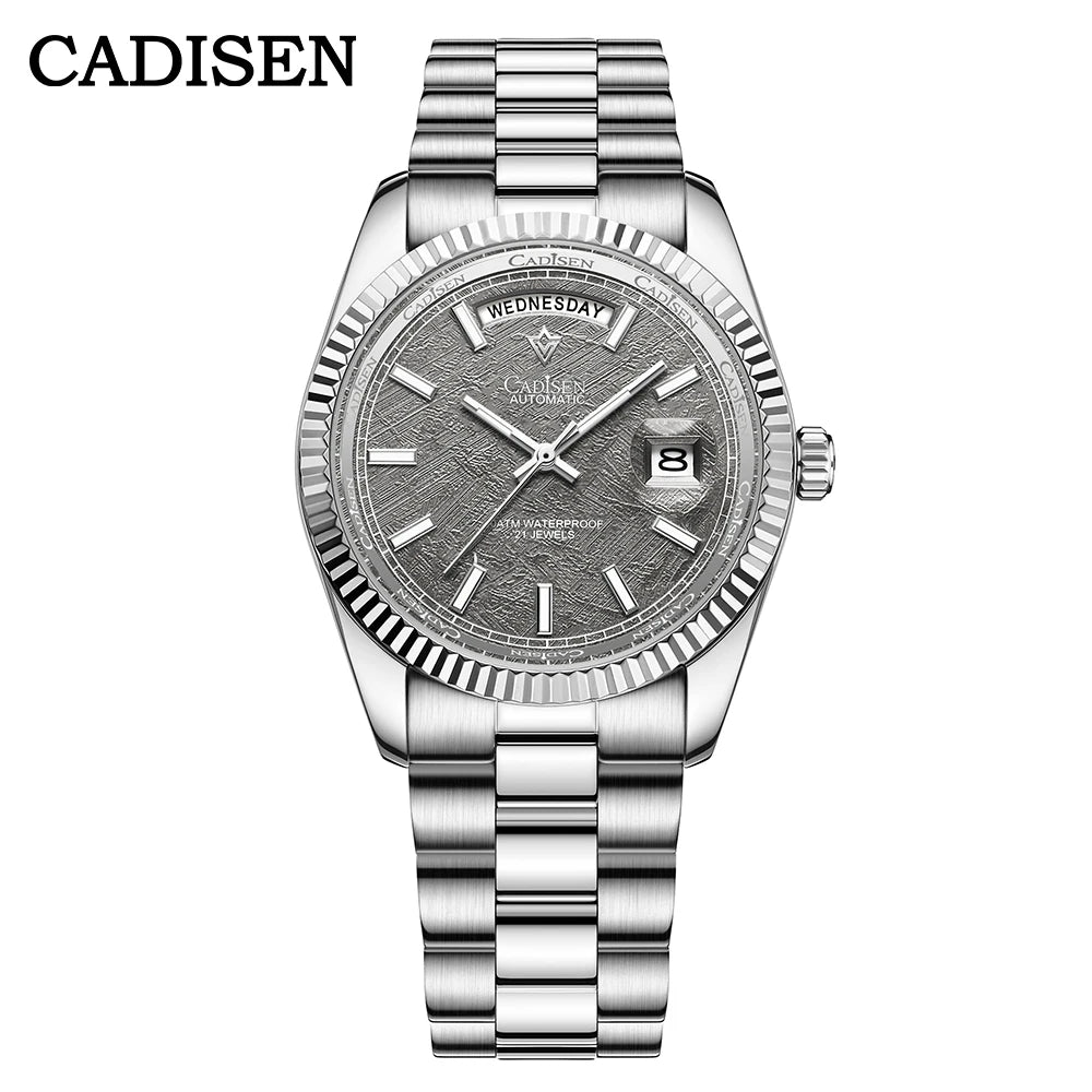 CADISEN C8185 Men Watches Swimming 10Bar Waterproof Screw Crown Japan Miyota Movement Mechanical Watch Newest Version Wristwatch