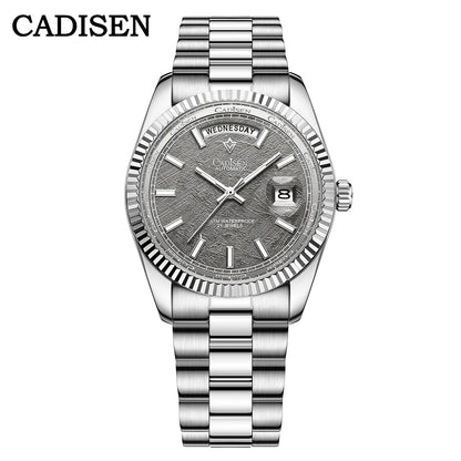 CADISEN C8185 Men Watches Swimming 10Bar Waterproof Screw Crown Japan Miyota Movement Mechanical Watch Newest Version Wristwatch