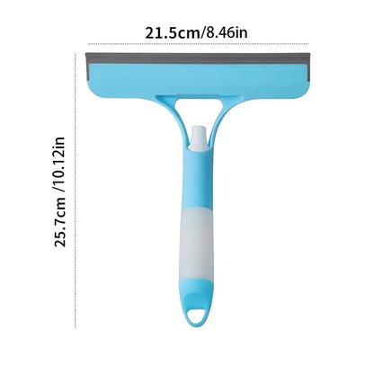 1-Pack 3-in-1 Blue Window Cleaner Streak-Free Glass Mirror Window Cleaning Kit for Home Bathroom