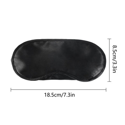 Eye Sleep Mask Eyepatch Striped Imitated Silk Eye Cover Travel Relaxing Sleeping Aid Blindfold Cartoon Sleeping Mask Eyepatch