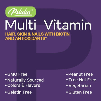 Multivitamin Gummies - with Vitamins and Minerals - Enhances Energy Levels, Immune Support, AntioxidantSupplements