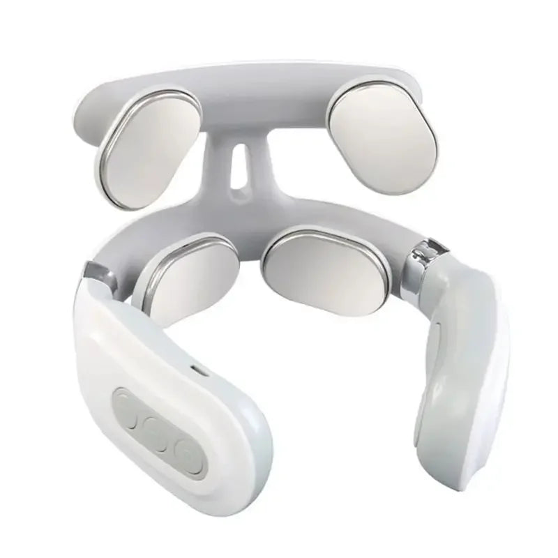 Back Neck Massage Instrument Intelligent Electric, Rechargeable, Heating, Hot Pressing, Magnetic Pulse Neck Massage Instrument