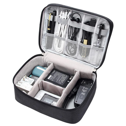Portable Digital Storage Bag USB Line Charger Plug Waterproof Cable Organizer Pouch Travel Electronics Devices Accessories Pack
