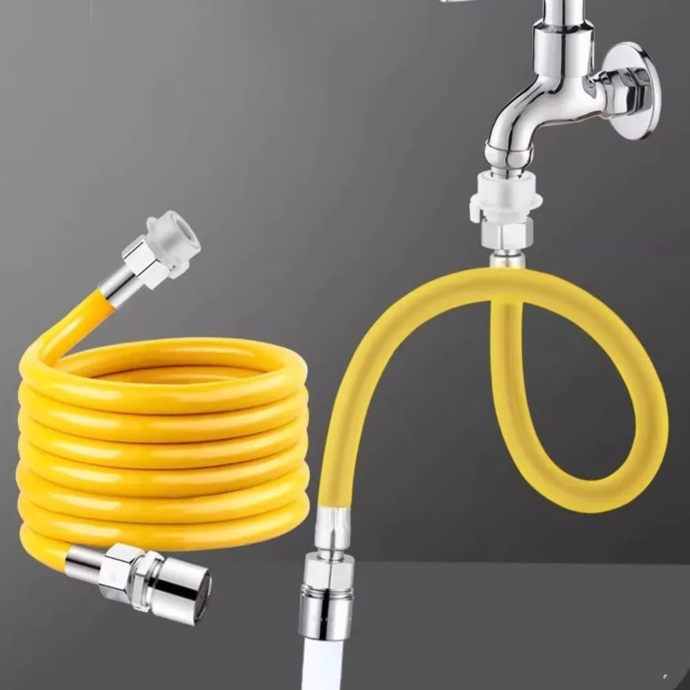 2 Mode Adjust Faucet Extension Extender Adjust Stainless Steel Extension Tube Free Bending Splashproof 360 Degree Extension Tube