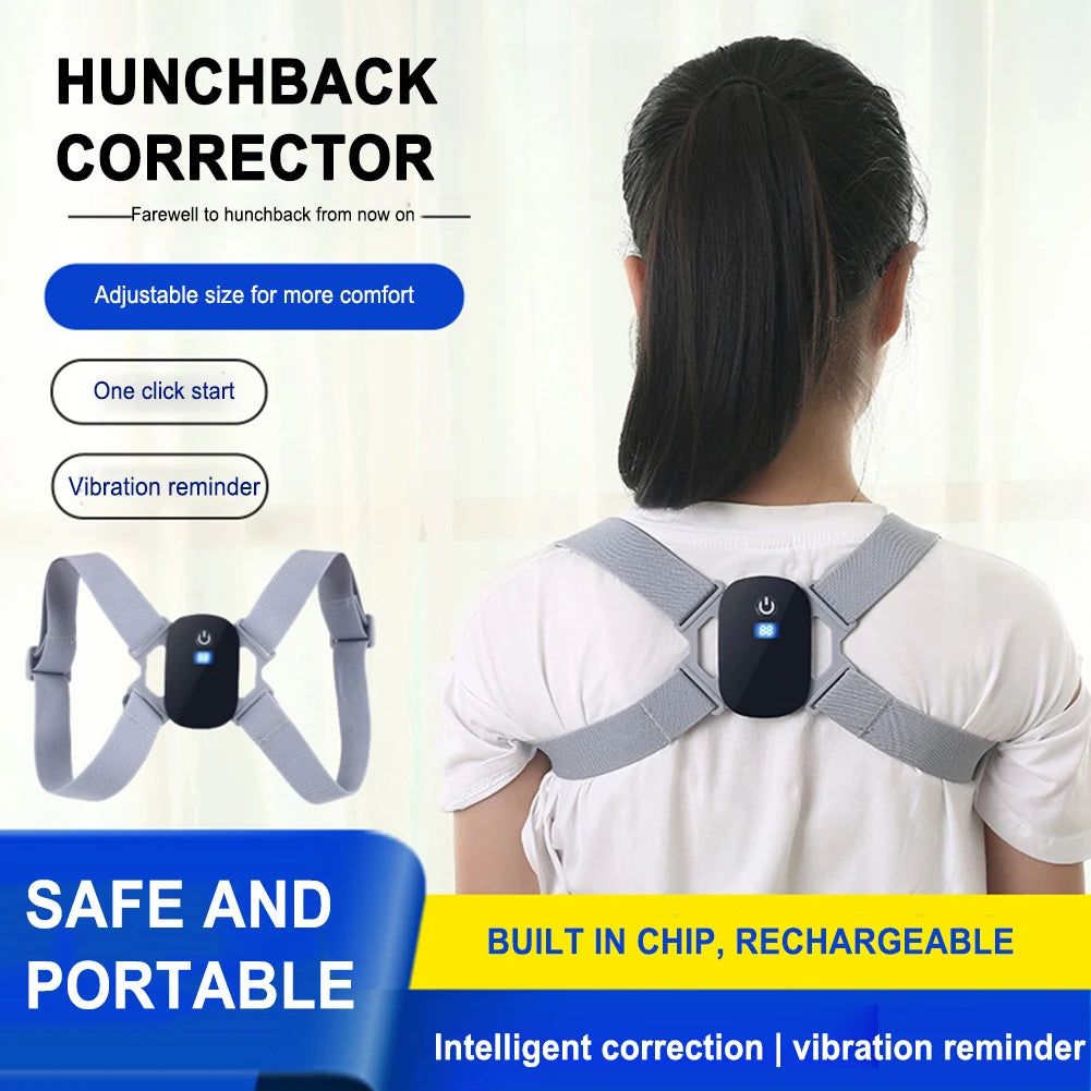 Smart Correction Belt Sensor Orthosis Invisible Reminder Adult &amp; Child Sitting Posture Hunchback Back Smart Posture Corrector