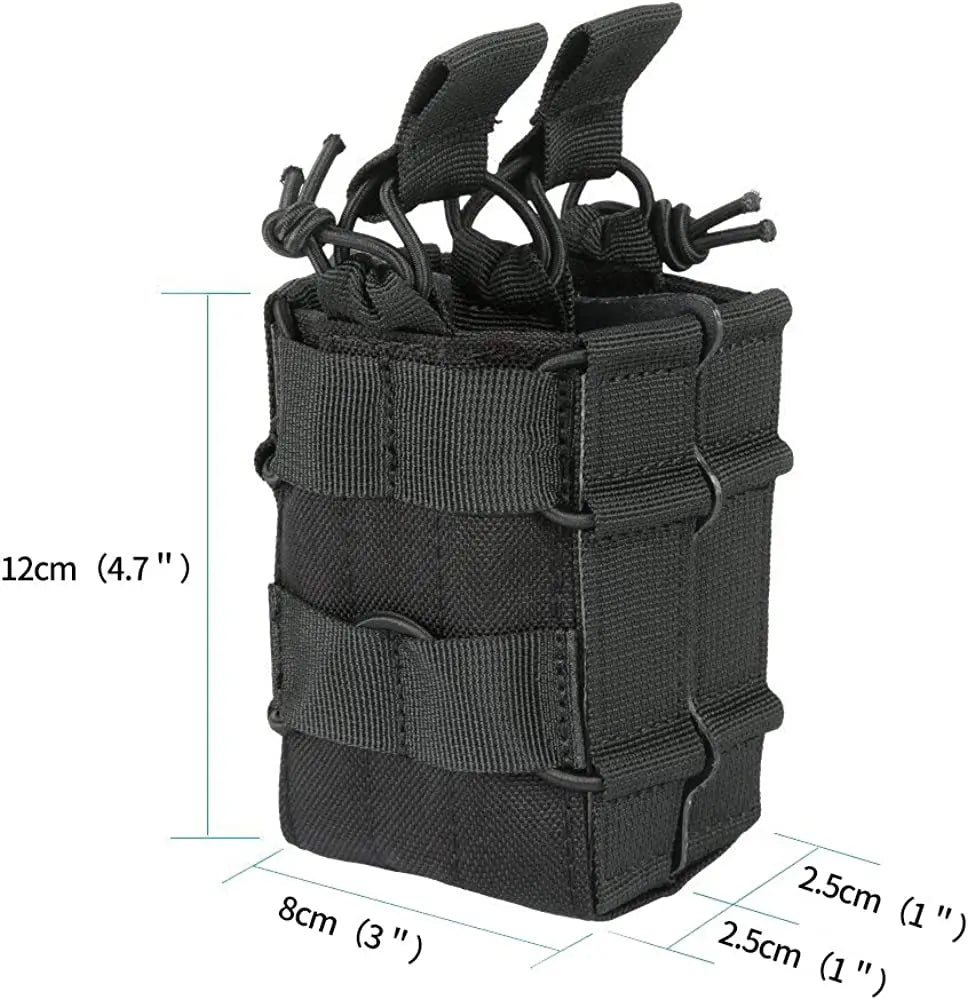 Molle Double Magazine Pouch for M4 M14 M16 AR15 G36 7.62/5.56mm Mag Holster Case Hunting Mag Pouch Accessories Bag