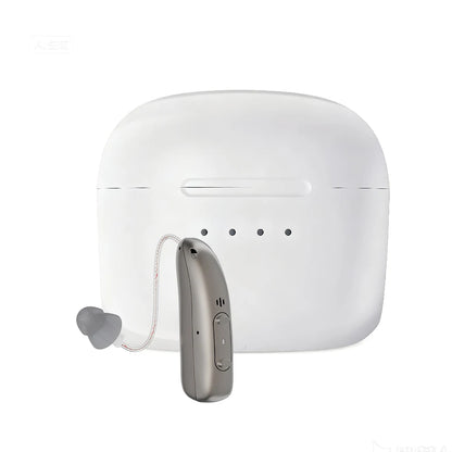 Mirasing Hearing Aids，Bluetooth RIC Hearing Aid - 2025 Rechargeable BTE with Noise Cancelling &amp; Charging Case