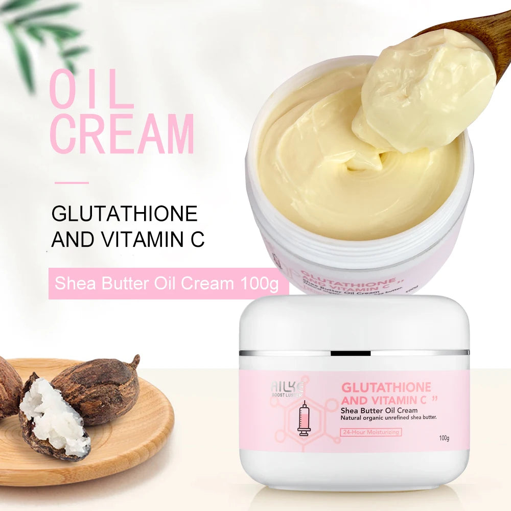 AILKE Vitamin C Cream, Hydration &amp; Brightening Lotion, Improve Dull Skin, Clean Skin, Glowing Beauty Face &amp; Body Care
