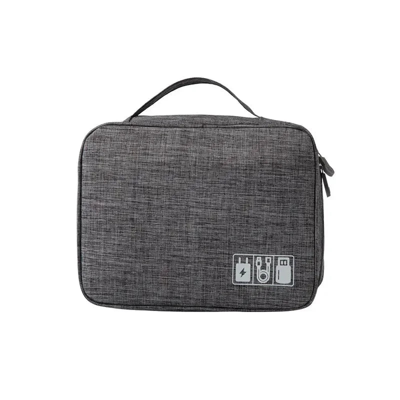 Portable Digital Storage Bag USB Line Charger Plug Waterproof Cable Organizer Pouch Travel Electronics Devices Accessories Pack
