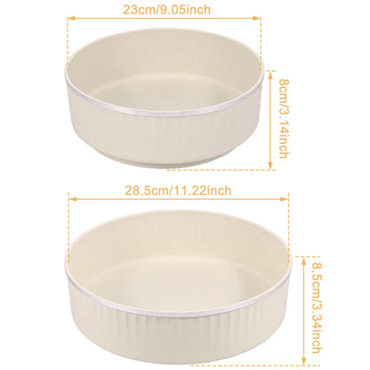 Round Storage Tray Stainless Steel 360° Revolving Turntable Kitchen Organizer Living Room Coffee Table Cosmetic Tray Home Decor